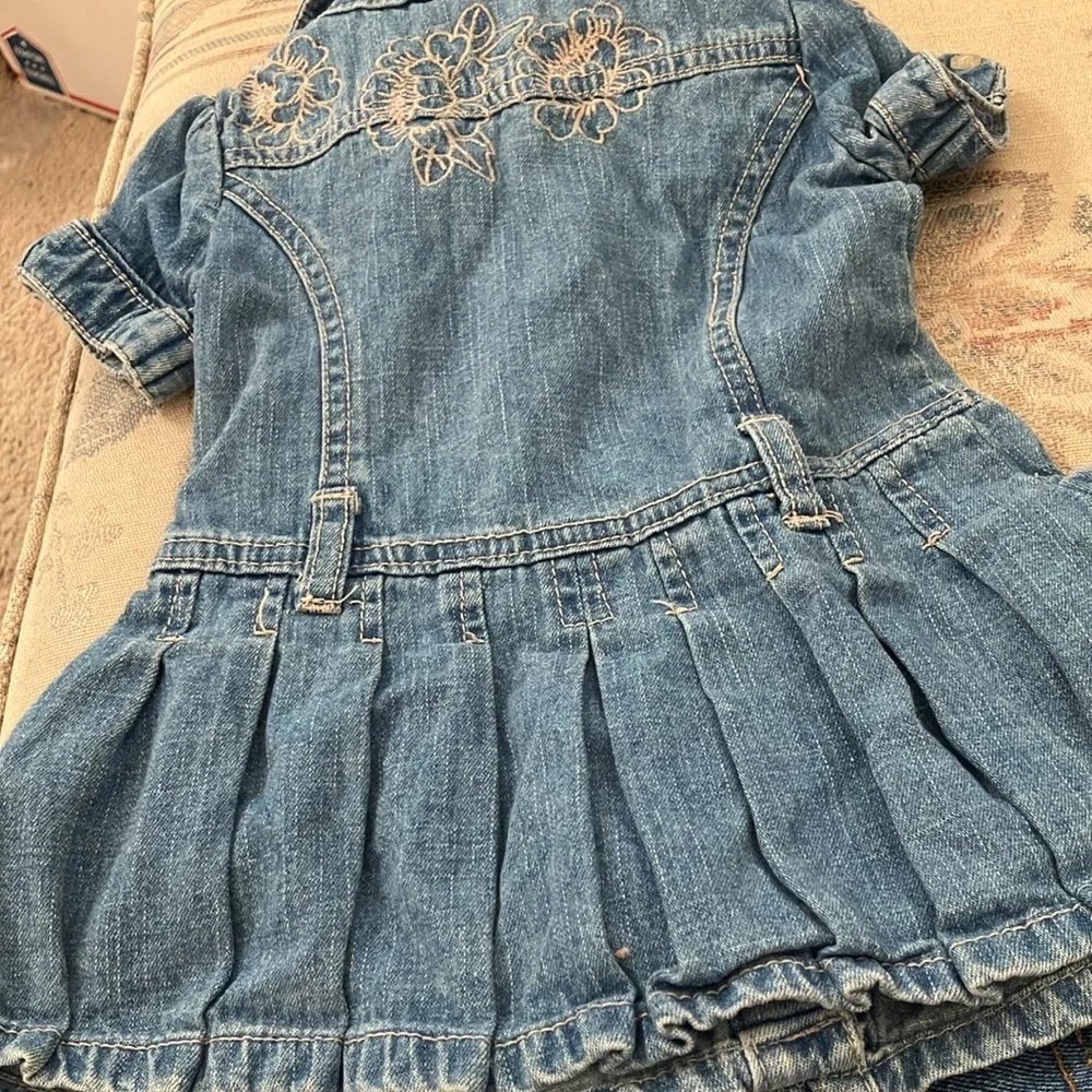 FINAL MARKDOWN Faded glory girls denim dress 12 months